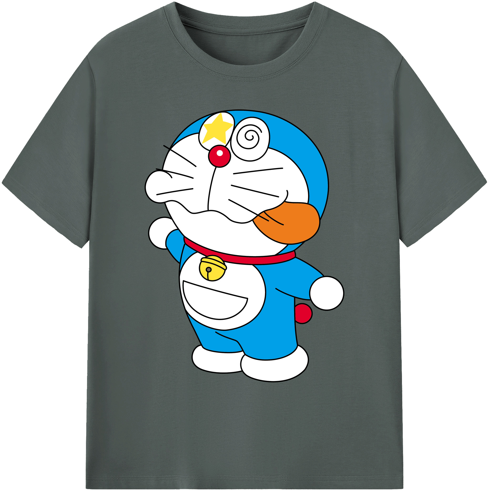 （画像用） ドラえもん Doraemon 綿100％ メンズ半袖Tシャツ｜肌触りやわらか＆通気性